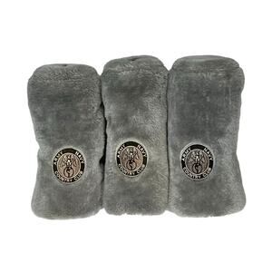 ARMY NAVY COUNTRY CLUB 3 Gray‎ Plush Golf Headcovers #1, #5, blank Embroidered
